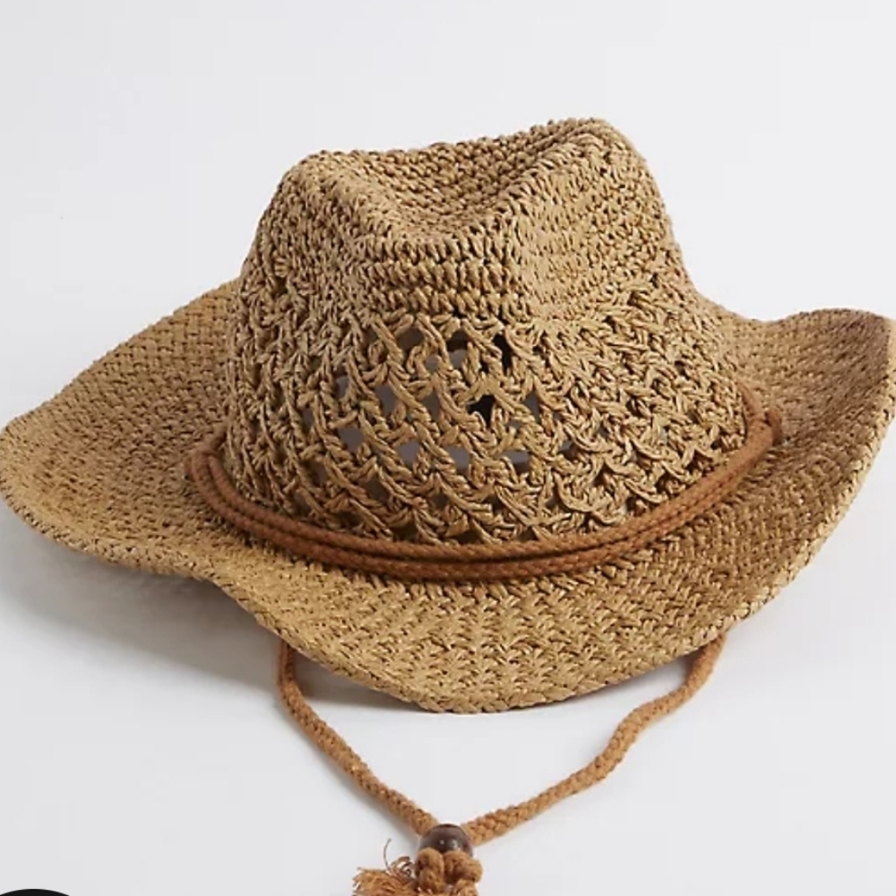 🆕️🤠TAN STRAW COWBOY HAT🤠